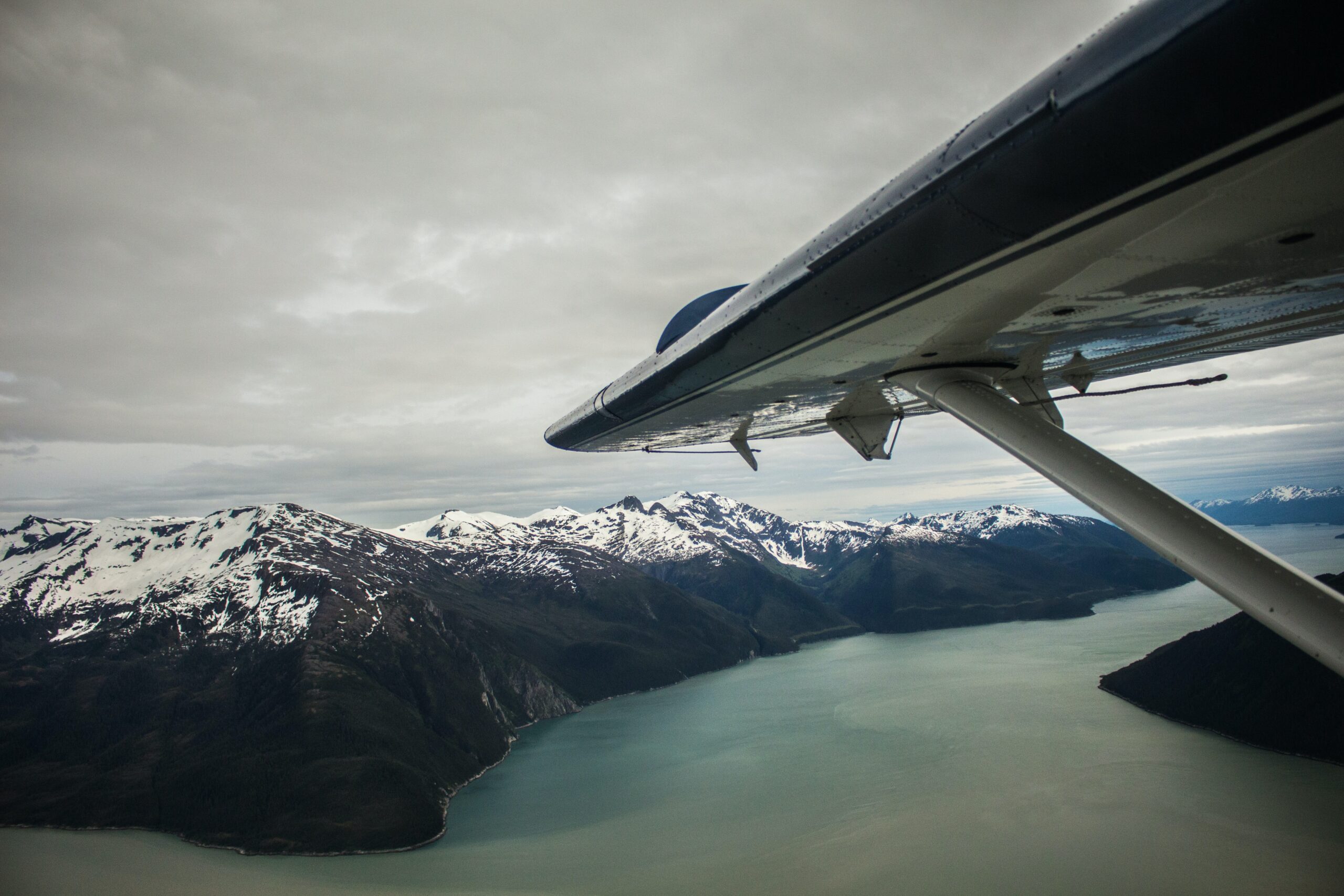 sea plane wing in Alaska